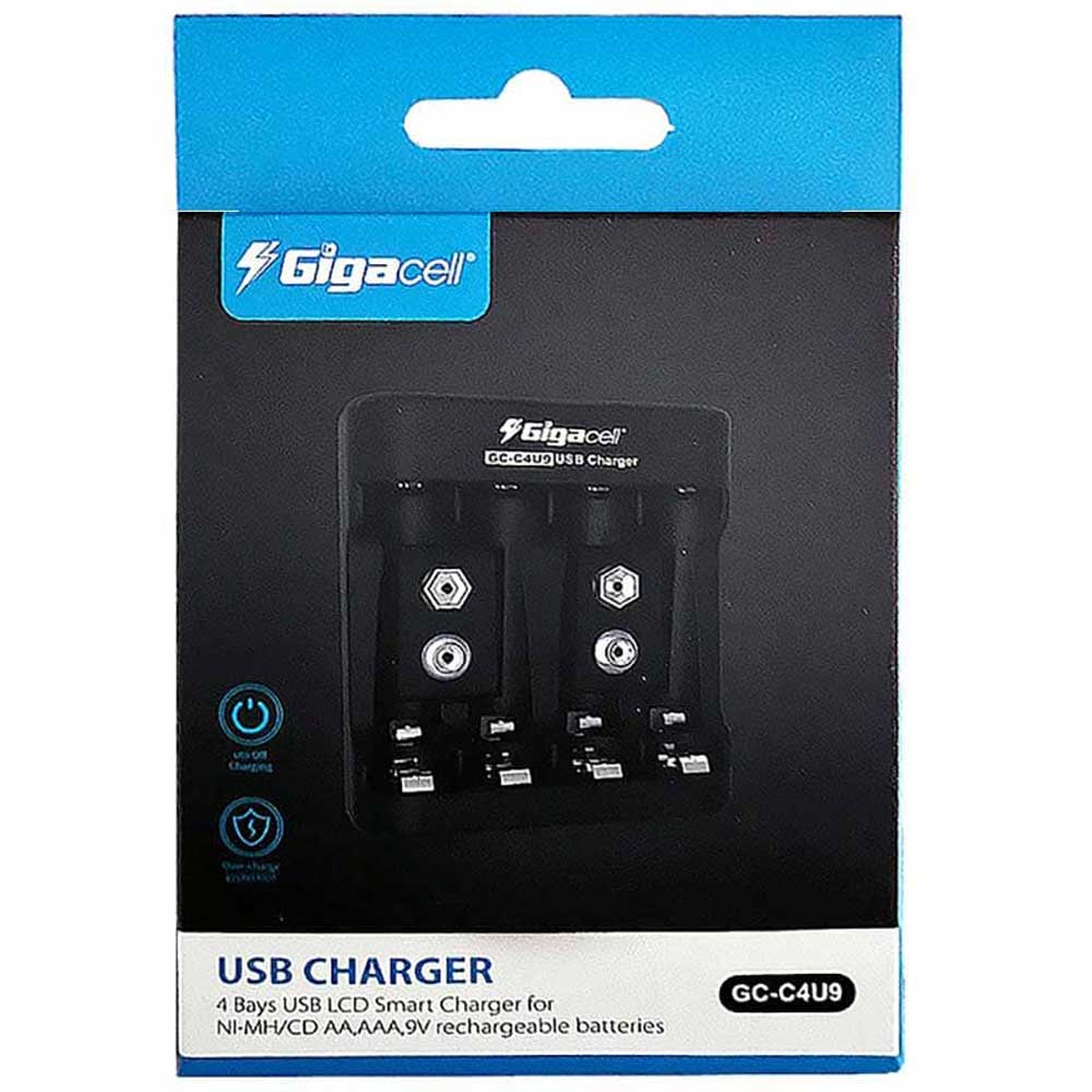شارژر باتری اتوماتیک Gigacell GC-C4U9 AA-/AAA/9V