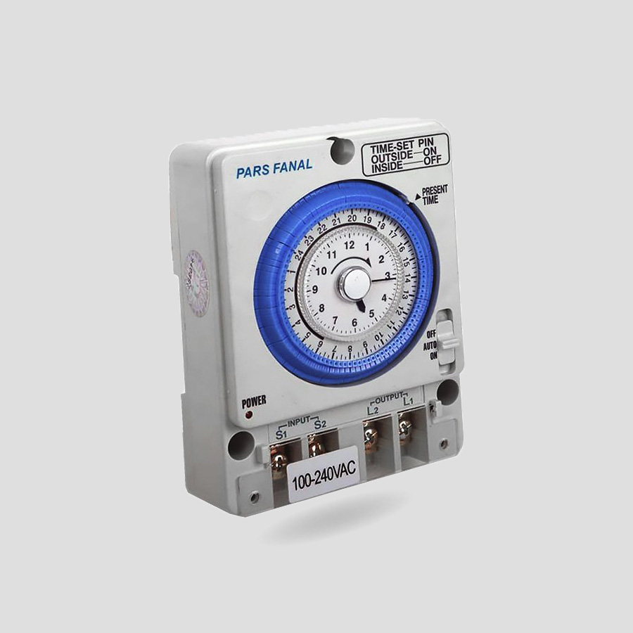 تایمر تابلویی ذخیره دار 15 دقیقه ای پارس فانال مدل PFTS-388