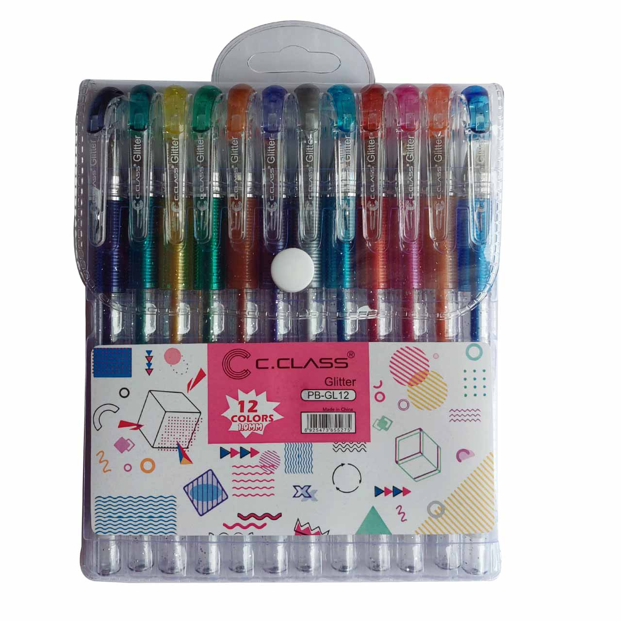 خودکار سی کلاس مدل Glitter pen بسته 12 عددی