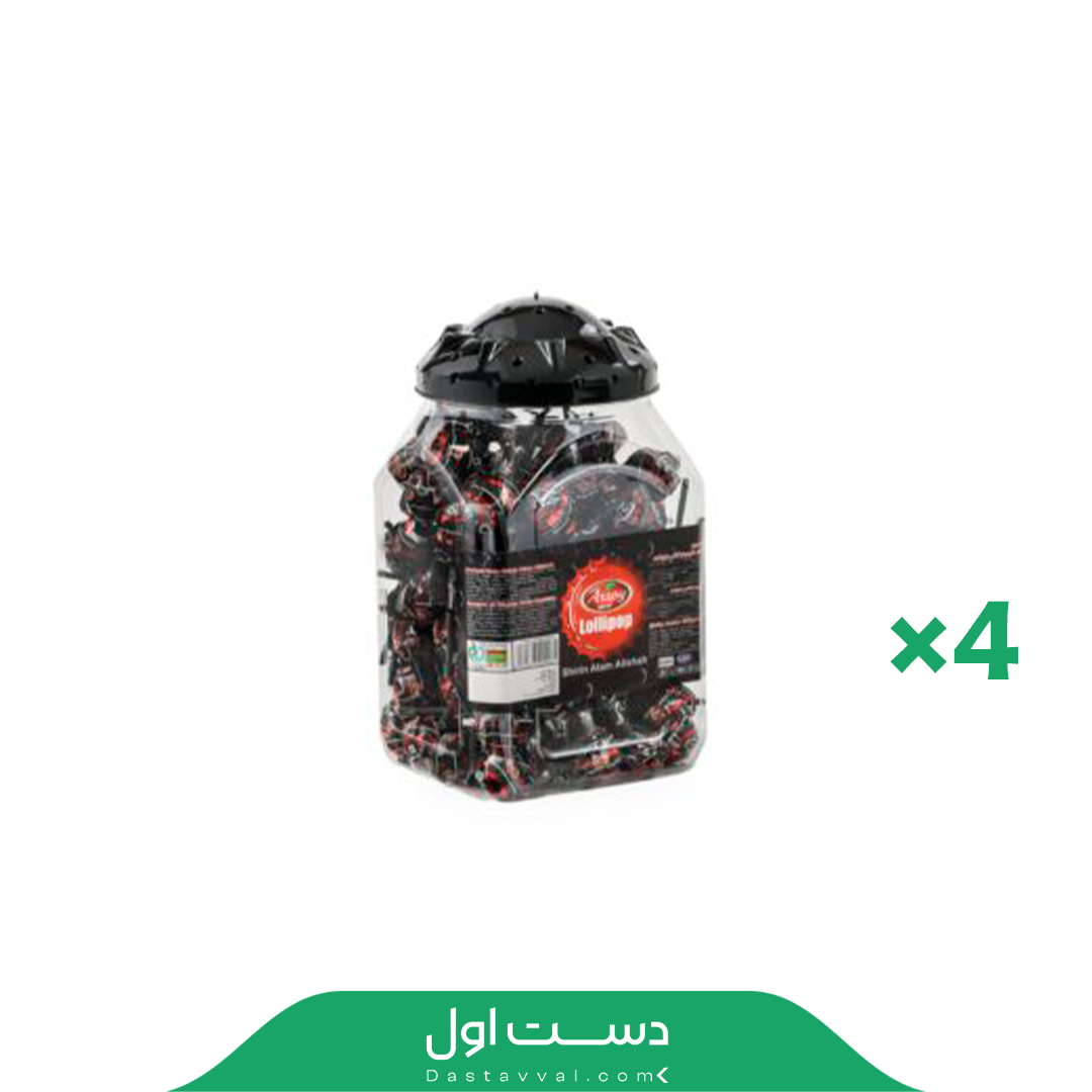 آبنبات چوبی با طعم کولا آدامس دارآرسوی 4 بانکه 100 عددی
