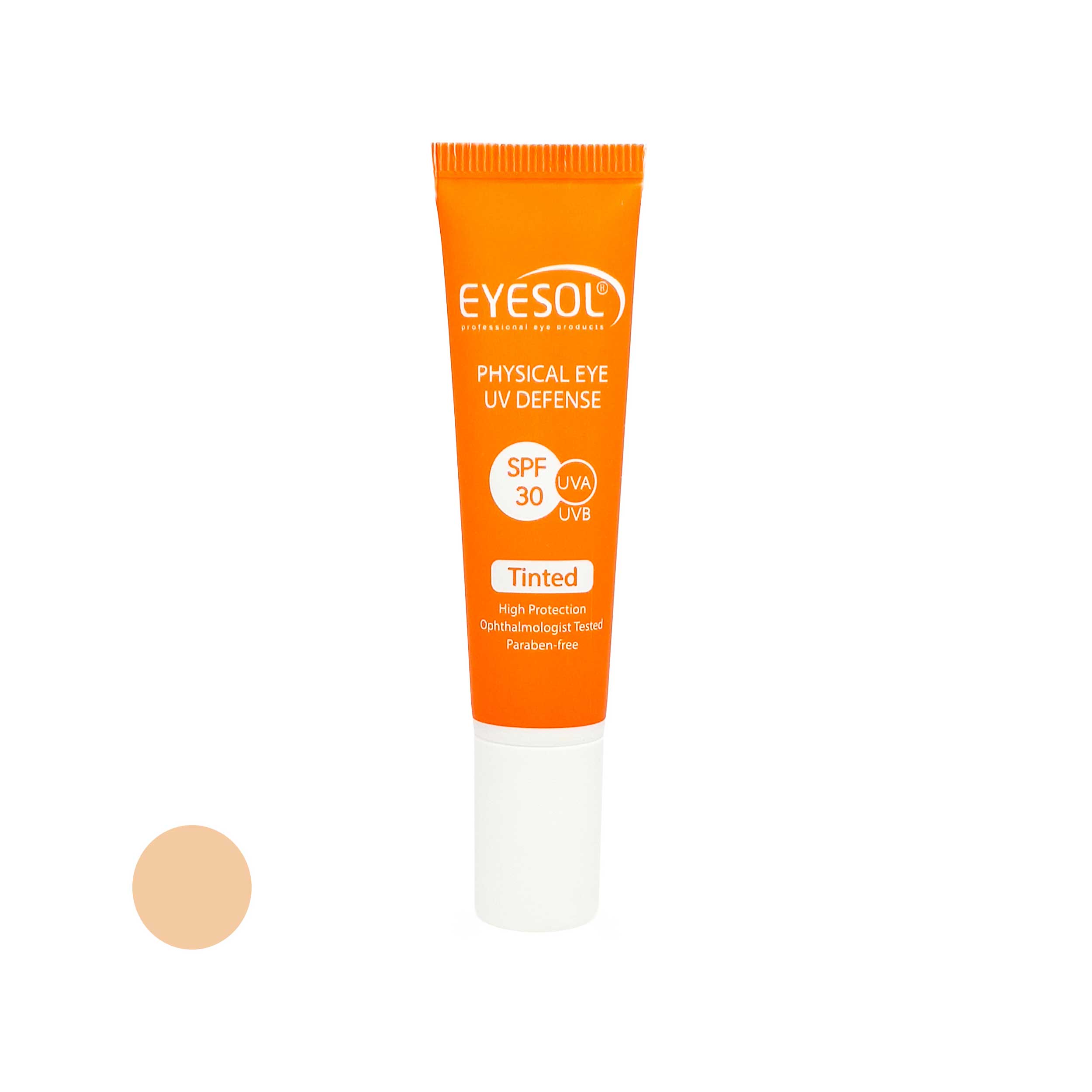 کرم ضد آفتاب رنگی آیسول SPF30 مخصوص دور چشم حجم 15 میلی لیتر