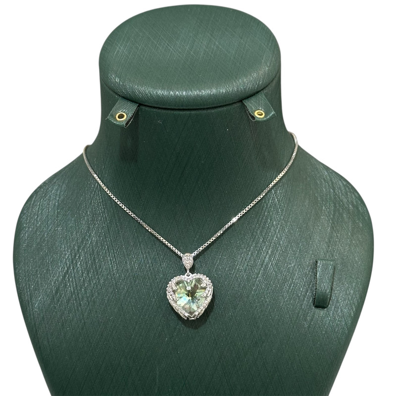 گردنبند نقره زنانه سیلورشهر مدل قلب کد 0078