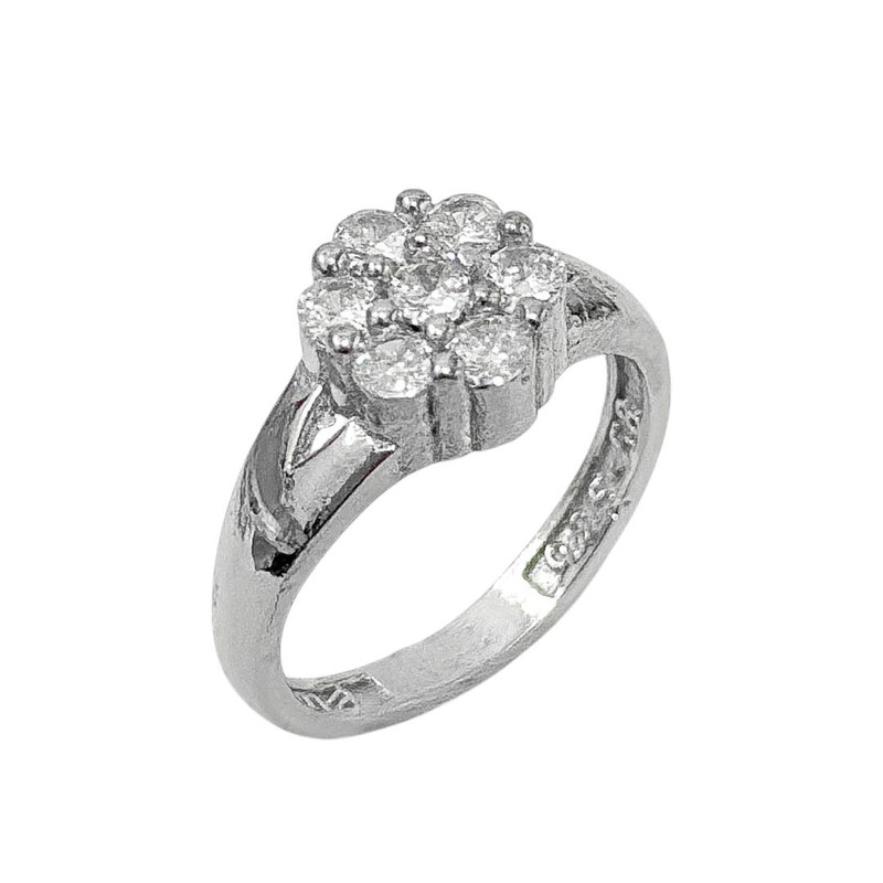 انگشتر نقره زنانه مدل گل