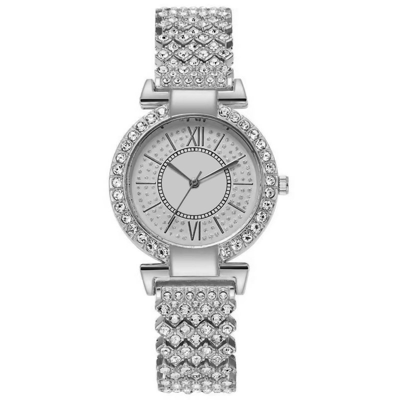 ساعت مچی عقربهای کوارتز زنانه مدل فول نگین کد 1