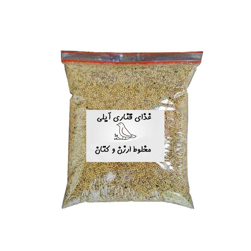 غذای قناری آیلی  مدل ارزن و کتان کد 01 وزن 1000 گرم