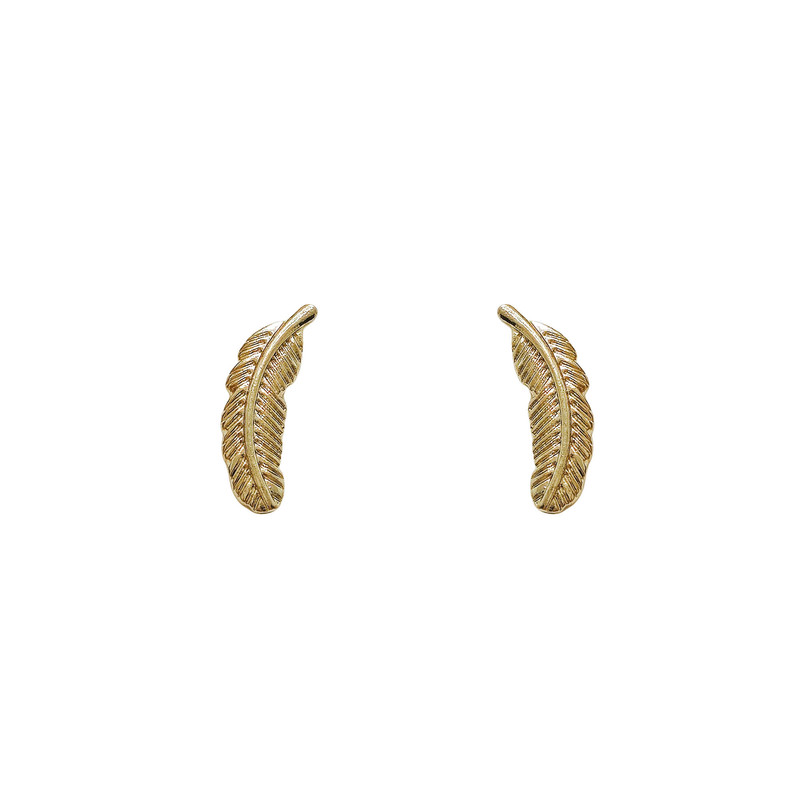 گوشواره زنانه سیکس مدل برگ کد SS0156