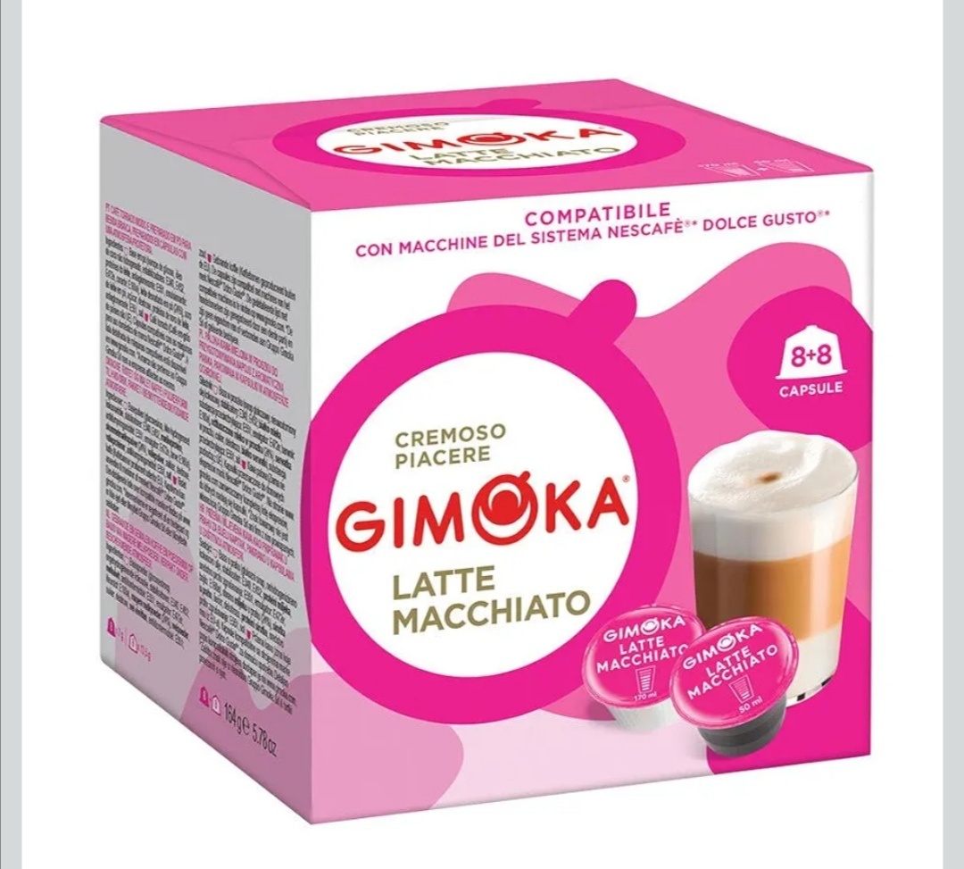 کپسول قهوه Gimoka Caffelatte برای Dolce Gusto 16 عددی ( اورجینال)