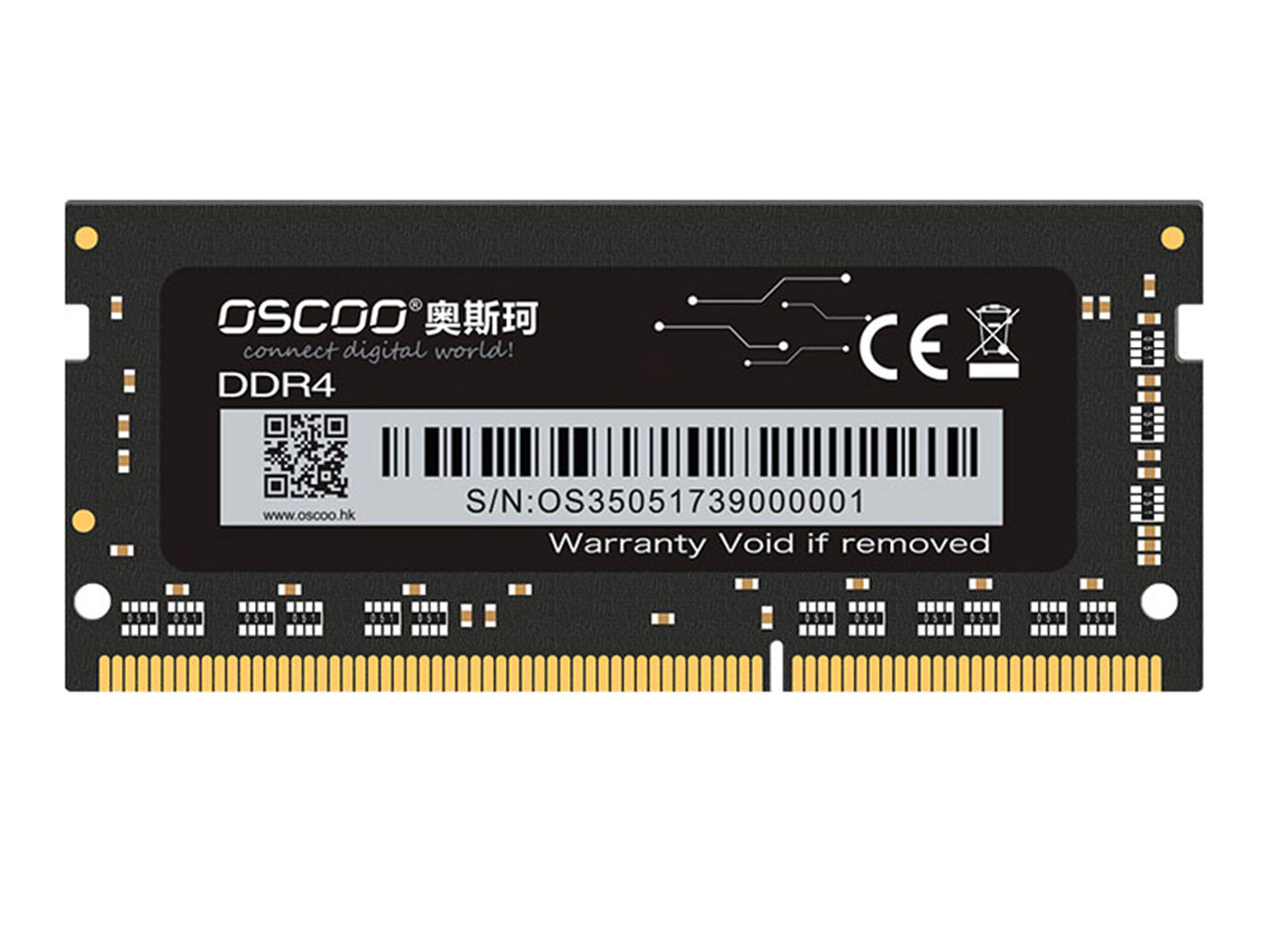 رم لپ تاپ DDR4 اسکو 3200MHz مدل OSCOO OSC-D4 N200 ظرفیت 8 گیگابایت