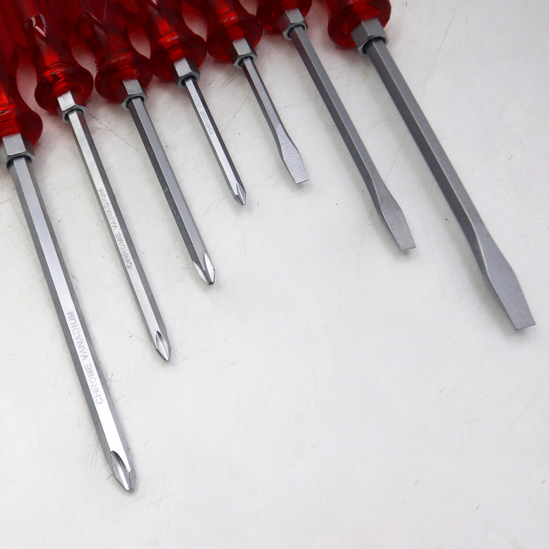 پیچ گوشتی ضربه خور دوسو و چهارسو اس تی ای مدل YP-07S مجموعه 7 عددی مدل 1