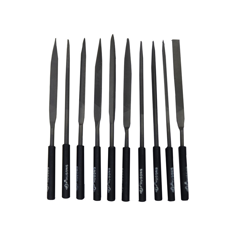 سوهان زرگری هوگانگ مدل YP-5*180*10MM مجموعه 10 عددی 
