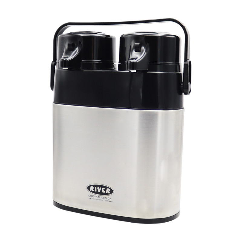 فلاسک ریور مدل دوقلو کد YP-ESTIL-8605 گنجایش 1.3 لیتر مدل 1