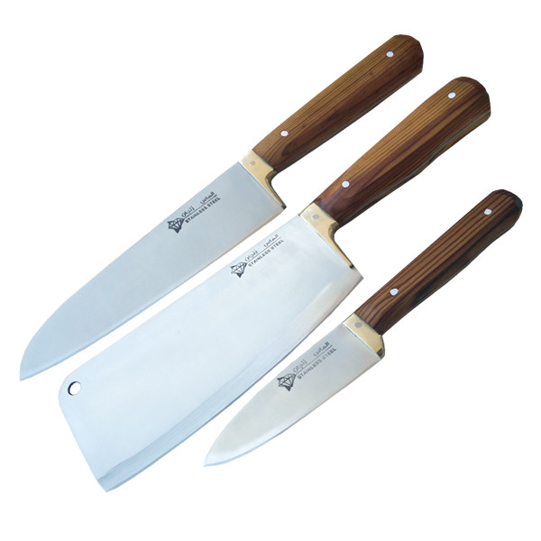 ست چاقو آشپزخانه 3 پارچه الماس زنجان کد 3