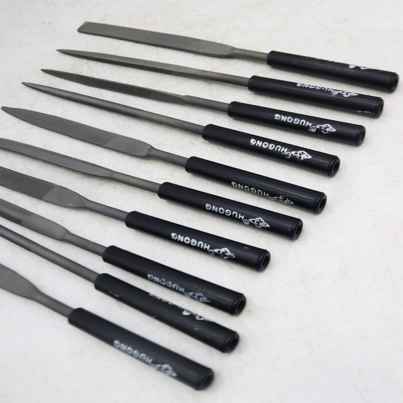 سوهان زرگری هوگانگ مدل YP-5*180*10MM مجموعه 10 عددی 