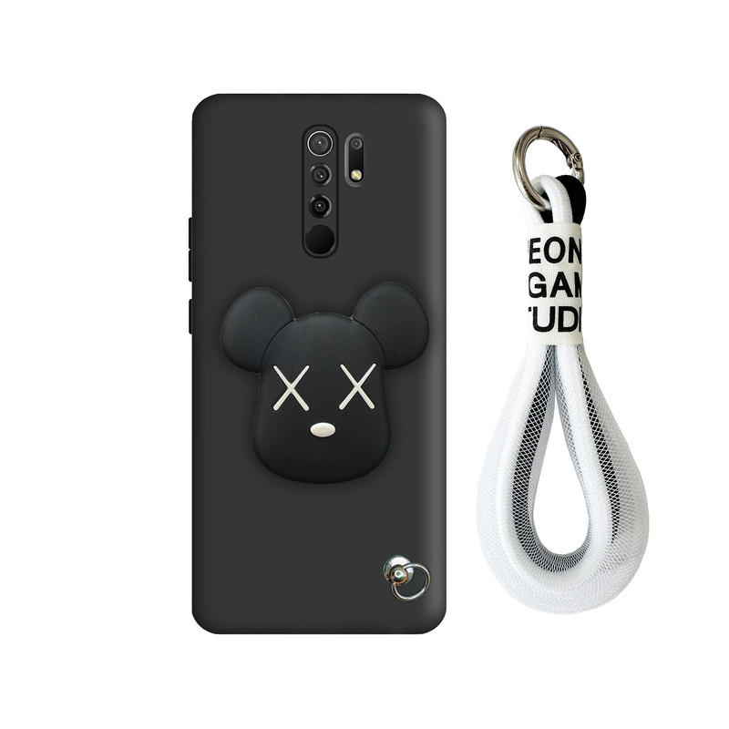کاور قاب گوشی مدل فانتزی طرح روبات مناسب برای گوشی موبایل شیائومی Redmi 9  به همراه بندآویز