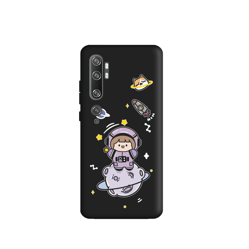 کاور قاب گارد طرح دختر فضانورد کد m9724 مناسب برای گوشی موبایل شیائومی Mi Note 10