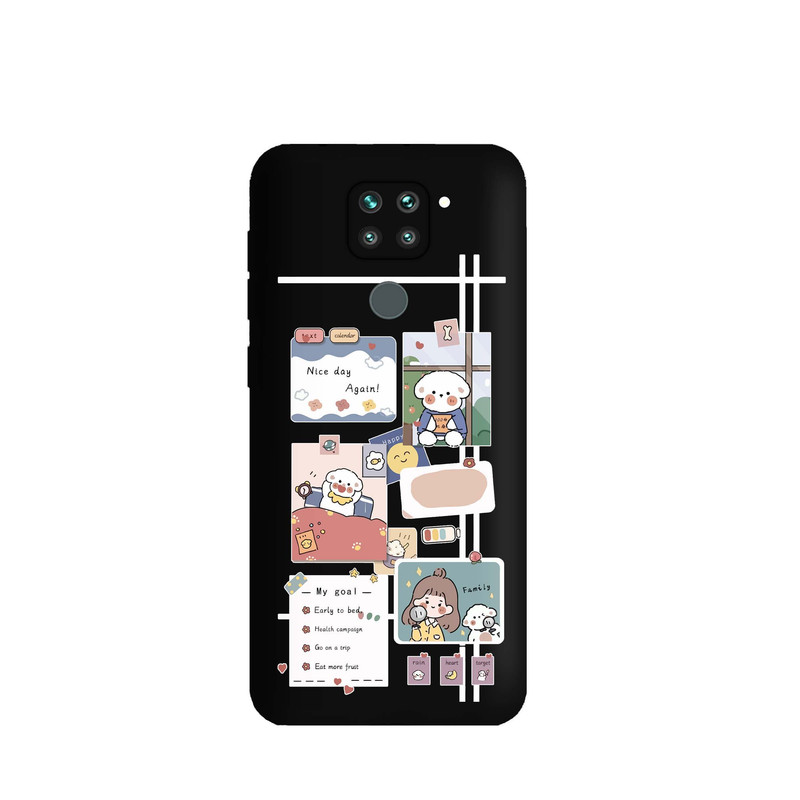 کاور قاب گارد طرح دخترونه کد m8268 مناسب برای گوشی موبایل شیائومی Redmi Note 9