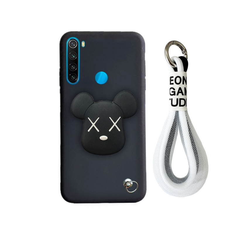 کاور قاب گوشی مدل فانتزی طرح روبات مناسب برای گوشی موبایل شیائومی Redmi Note 8 به همراه بندآویز