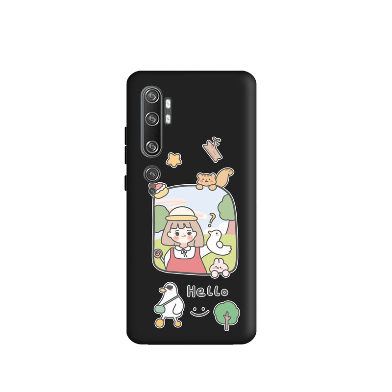کاور قاب گارد طرح دختر جنگل کد m5060 مناسب برای گوشی موبایل شیائومی Mi Note 10 / Mi Note 10 Pro