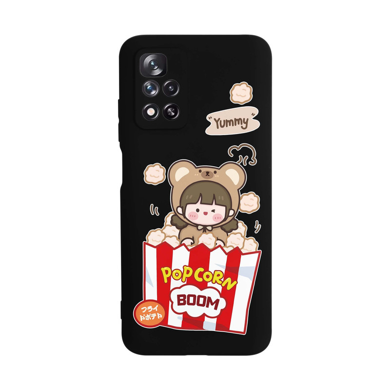کاور قاب گارد طرح پاپ کرن دخترانه کد m5244 مناسب برای گوشی موبایل شیائومی Redmi Note 11T 5G