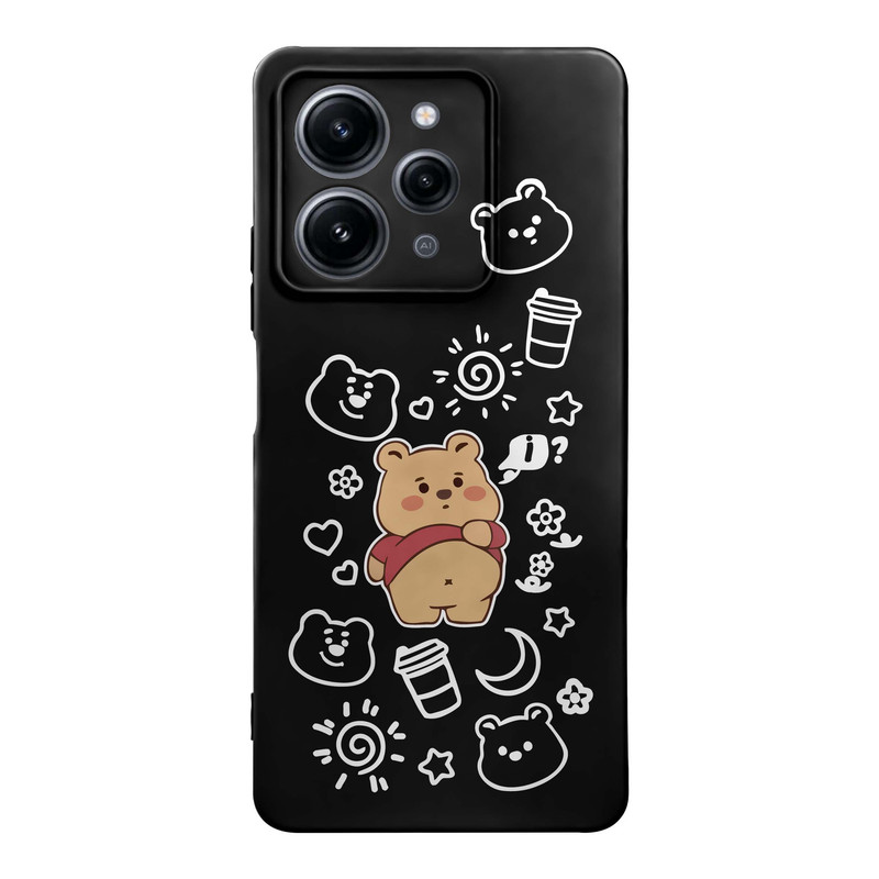 کاور قاب گارد طرح خرس تپل کد t11871 مناسب برای گوشی موبایل شیائومی Redmi 12