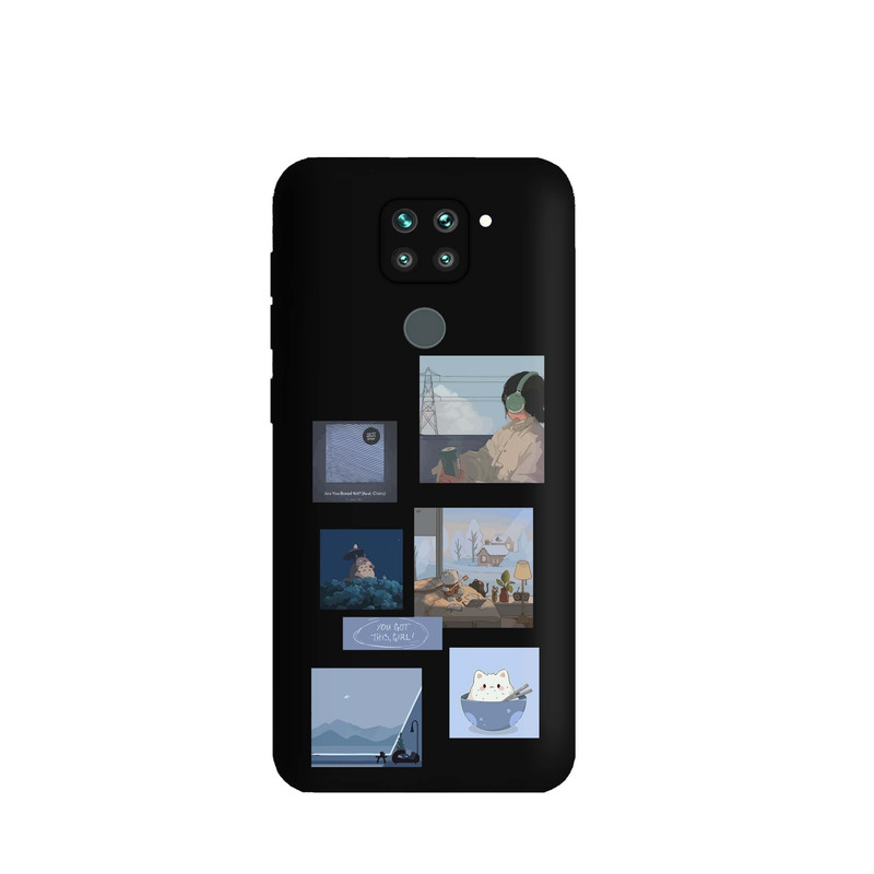 کاور قاب گارد طرح عکس رمانتیک کد t9308 مناسب برای گوشی موبایل شیائومی Redmi Note 9