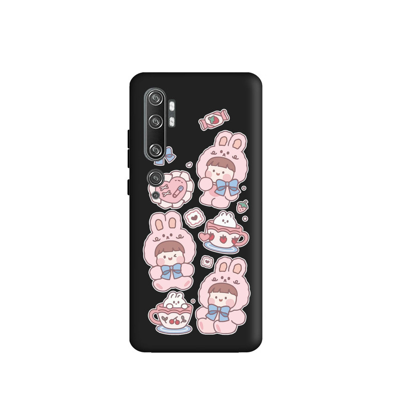 کاور قاب گارد طرح دختر کیوت کد m9725 مناسب برای گوشی موبایل شیائومی Mi Note 10