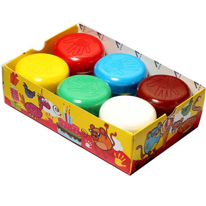 رنگ انگشتی 6 رنگ آریا