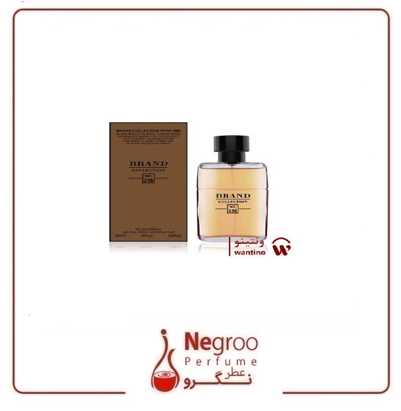 عطر ادکلن مردانه گوچی گیلتی ابسولوت برند کالکشن کد 258 (Brand Collection Gucci Guilty Absolute) حجم 25 میل