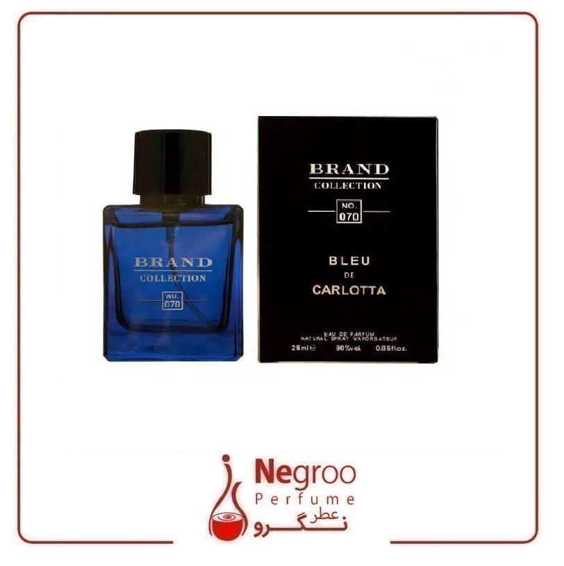 عطر ادکلن بلو شنل مردانه برند کالکشن مدل 070 (Bleu de Chanel) حجم 25 میل