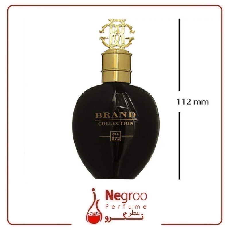 عطر ادکلن زنانه روبرتو کاوالی نرو اسولوتو برند کالکشن مدل 072 (Roberto Cavalli Nero Assoluto) حجم 25 میل