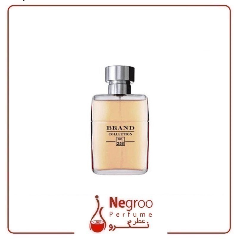عطر ادکلن مردانه گوچی گیلتی ابسولوت برند کالکشن کد 258 (Brand Collection Gucci Guilty Absolute) حجم 25 میل