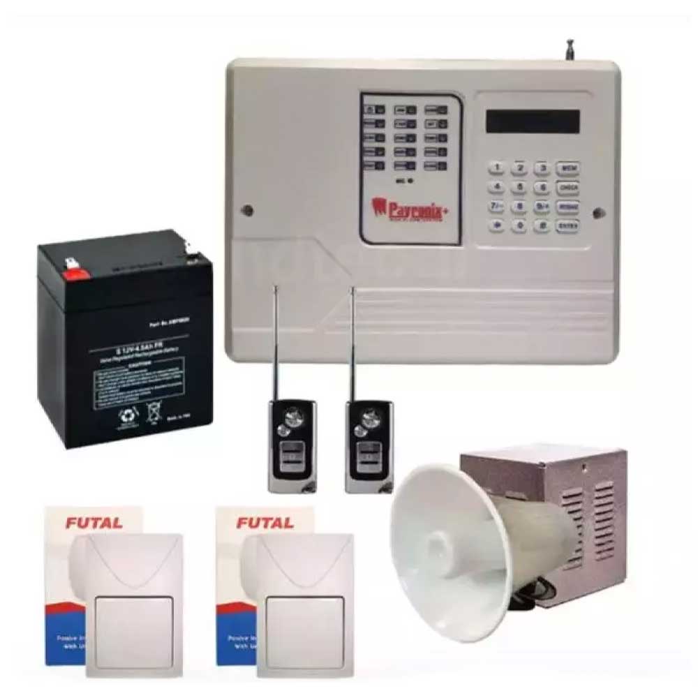 پک کامل دزدگیر اماکن سیم کارتی پایرونیکس مدل Syntex-Ex65 hdtec