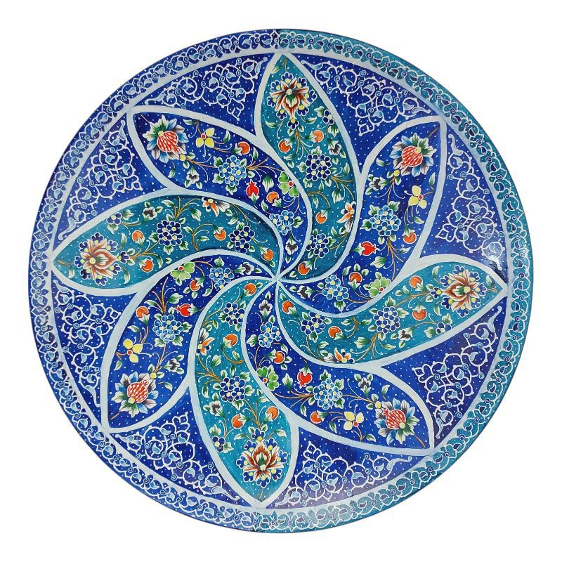 بشقاب میناکاری دیوارکوب 25 سانتی کد DK874