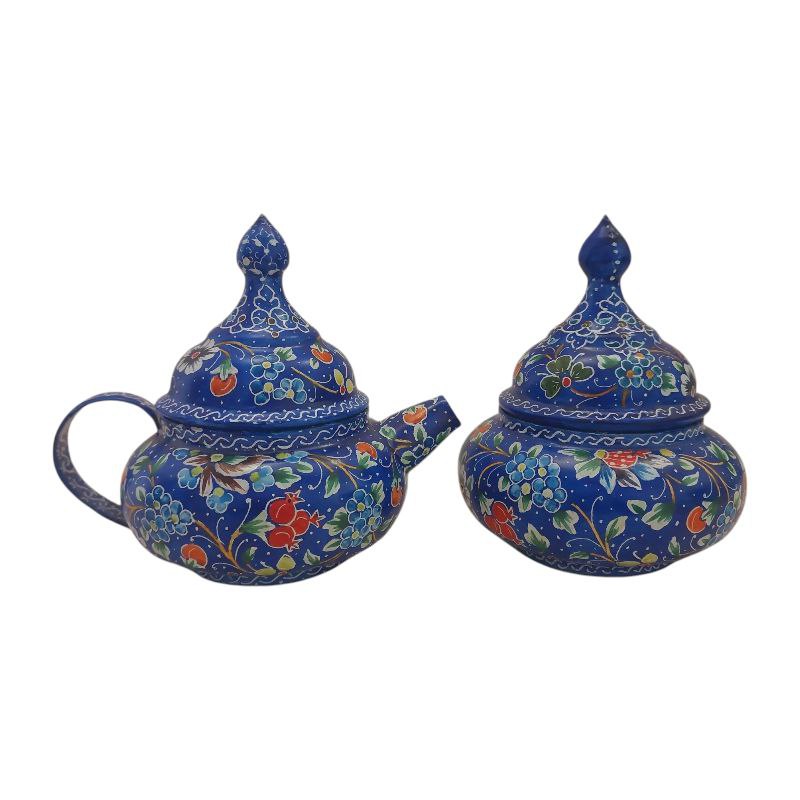 قوری نقلی و قندان میناکاری کد SH849