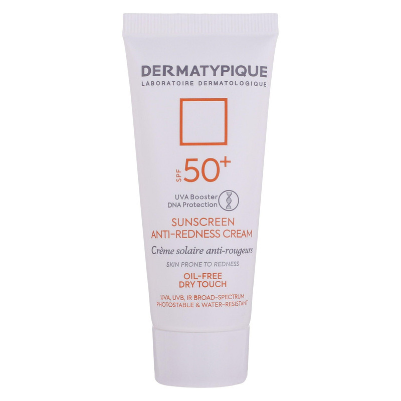 کرم ضد آفتاب بدون رنگ درماتیپیک SPF50 مدل Anti_redness ‌محافط UVB, UVA مناسب انواع پوست حجم 40 میلی‌لیتر