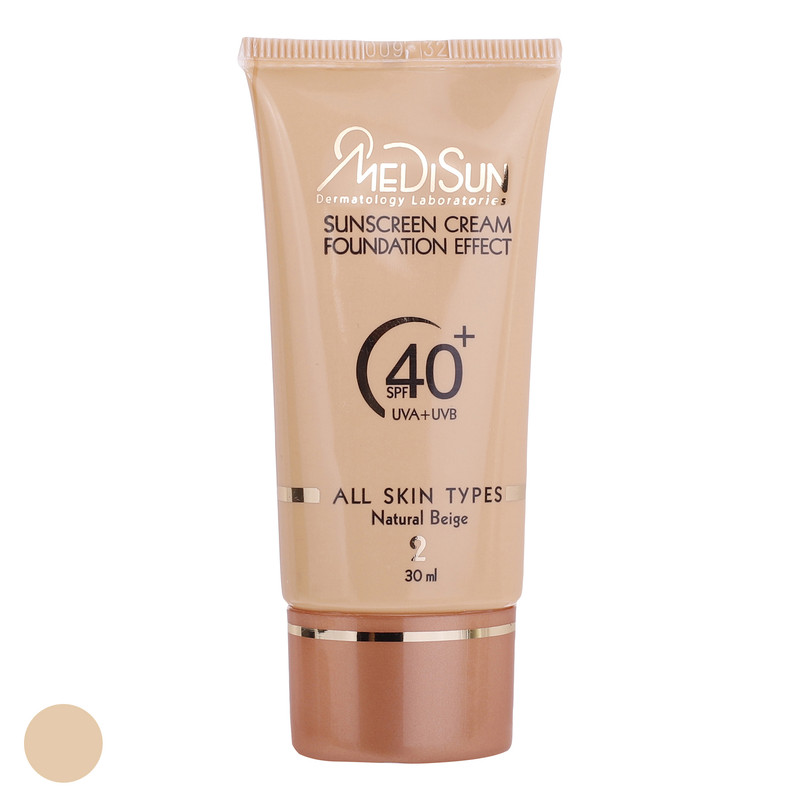 کرم ضد آفتاب رنگی مدیسان SPF 40 مدل 05 مناسب انواع پوست حجم 30 میلیلیتر