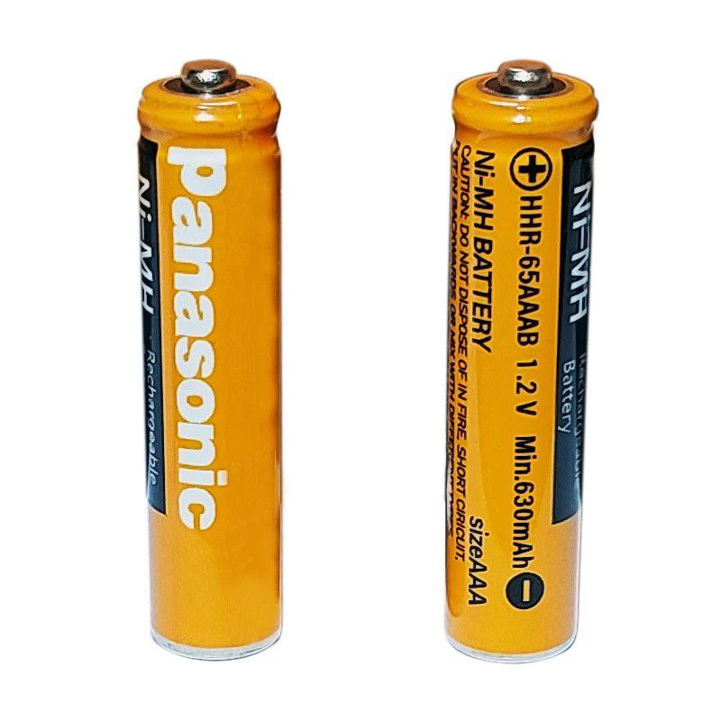 باتری نیم قلمی قابل شارژ پاناسونیک مدل Panasonic HHR-65AAABU 1.2V NI-MH AAA Rechargeable Cordless Phone Battery بسته ...