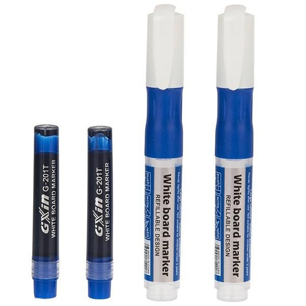 ماژیک وایت برد جیکسین کد 007 بسته 2 عددی به همراه کارتریج یدکمدل 1