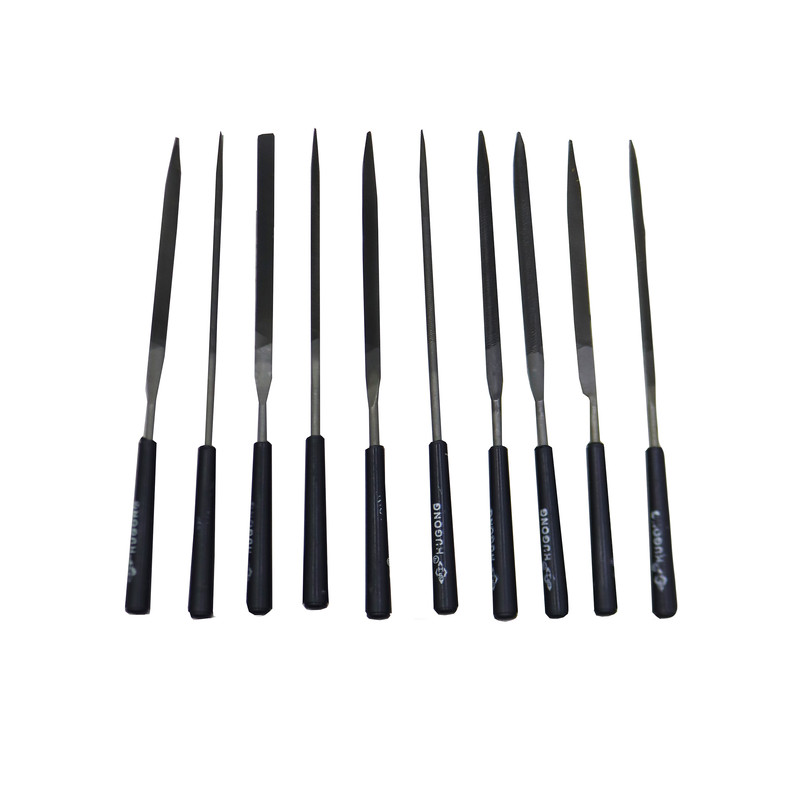 سوهان زرگری هوگانگ مدل YP-3*140*10MM مجموعه 10 عددی 