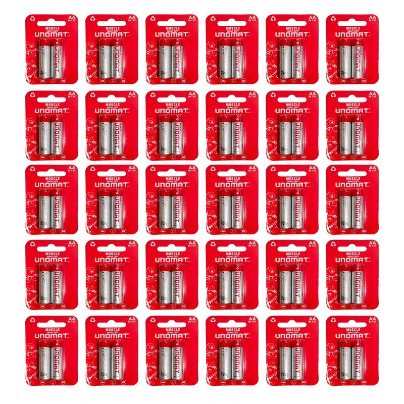 باتری قلمی یونومات مدل super heavy duty بسته 60 عددی