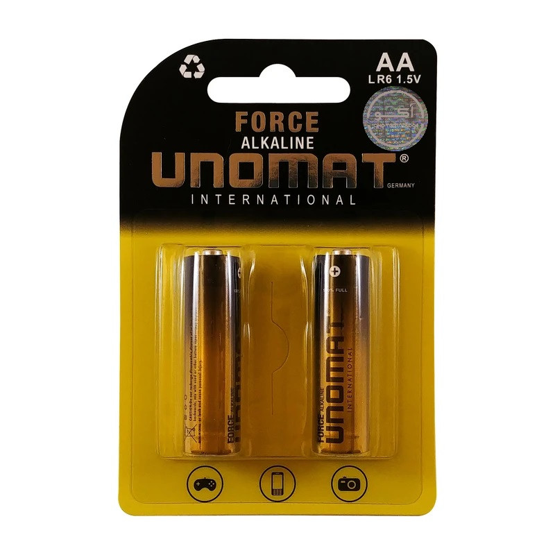 باتری قلمی یونومات مدل Force-2 بسته 2 عددی