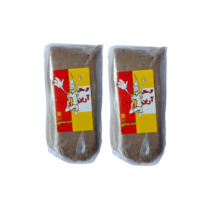 گل سفالگری آریا مدل لویی دار بسته دو عددی مدل 1