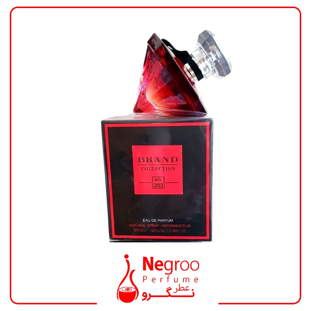 عطر ادکلن لانکوم لا نویت ترزور ای لا فولی زنانه برند کالکشن کد 203 (Lancome La Nuit Trésor à la Folie) حجم 25 میل