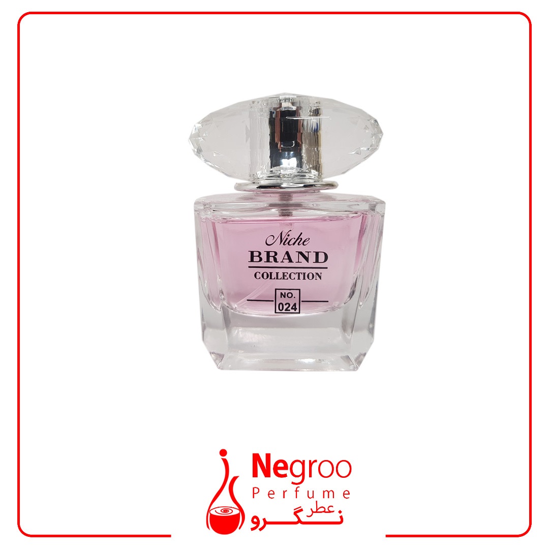 عطر ادکلن زنانه ورساچه برایت کریستال یا ورساچه صورتی برند کالکشن کد 024 (Versace Bright Crystal) حجم 25 میل