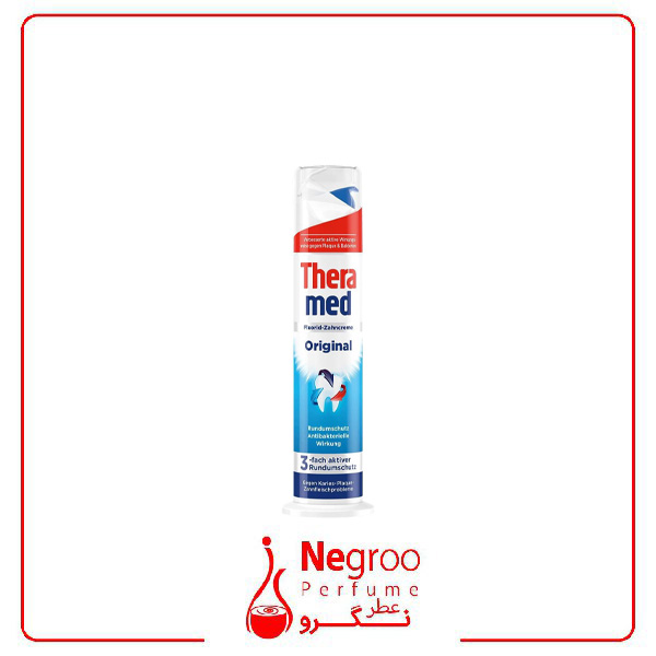 خمیر دندان پمپی سه کاره ترامد ظرفیت 100 میلی لیتر در 4 رایحه/ اورجینال