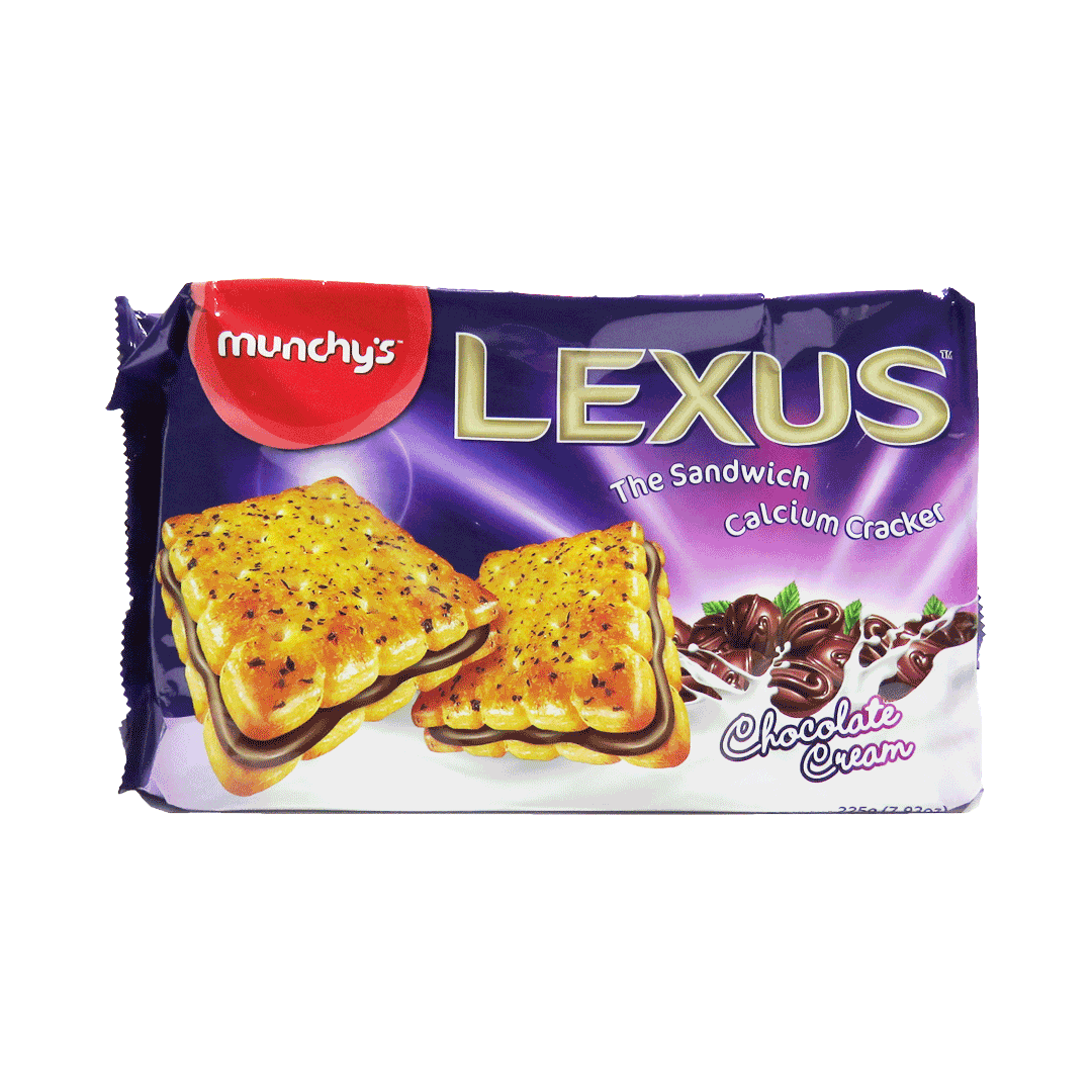 بیسکویت شکلاتی لکسوس با کرم شکلاتی 225 گرم | Lexus Crackers Chocolate Cream 225g