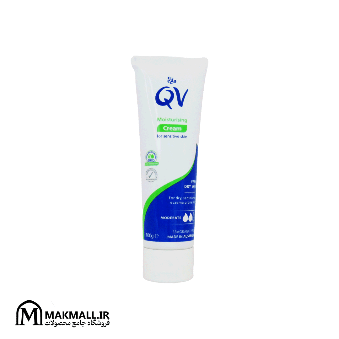 کرم مرطوب کننده QV پوست حساس 100 گرم | QV Moisturising Cream Triple Formula 24H Hydration