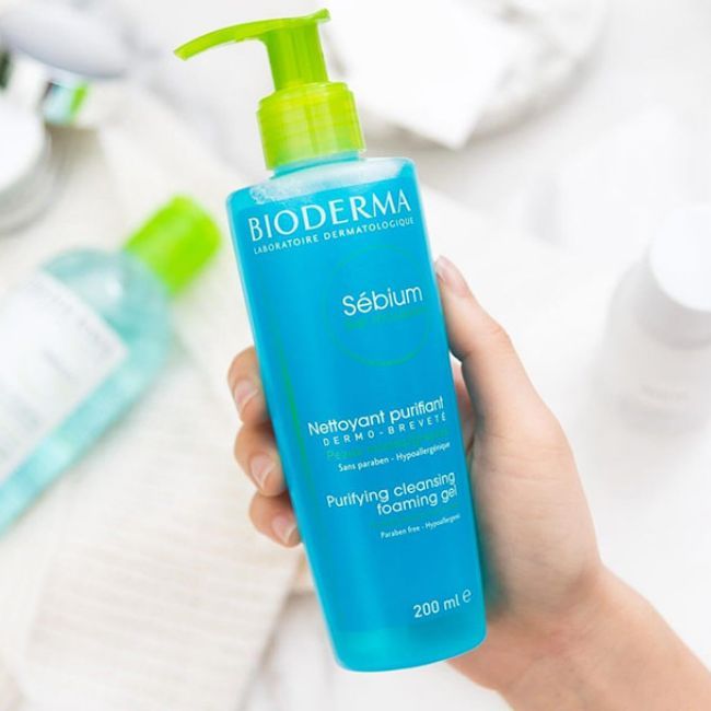 ژل شستشو پوست چرب و مختلط Sebium بایودرما 200ml Bioderma 1K
