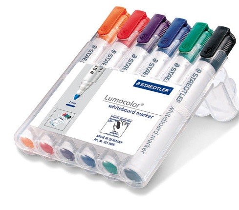 ماژیک وایت برد نوک گرد 6 رنگ کورس کد: 20802