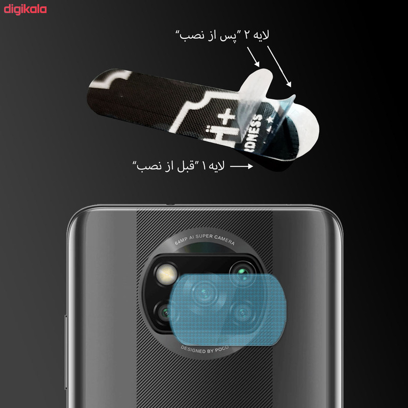 محافظ لنز دوربین اینفینیتی مدل Pro Max مناسب برای گوشی موبایل شیائومی Redmi 9a